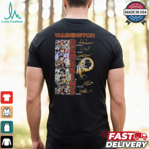Washington Commanders NFL Players Signatures 2025 Shirt