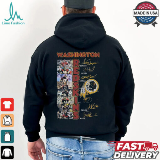 Washington Commanders NFL Players Signatures 2025 Shirt