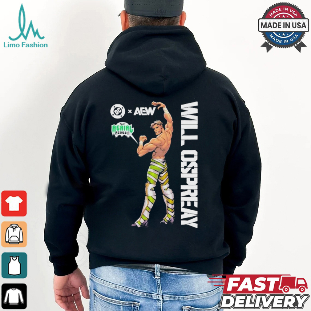 Will Ospreay The Aerial Assassin DC X AEW T Shirt Will Ospreay The Aerial Assassin DC X AEW T Shirt