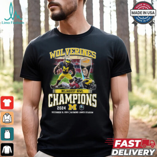 Wolverines Reliaquest Bowl Champions Shirt