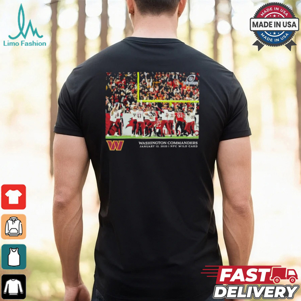 Zane Gonzalez Washington Commanders NFL Playoffs Flash Features AFC Wild Card 2025 T Shirt Zane Gonzalez Washington Commanders NFL Playoffs Flash Features AFC Wild Card 2025 T Shirt