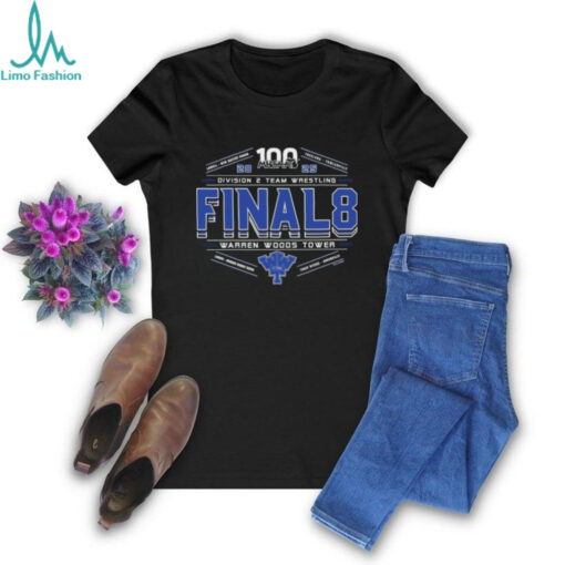 2025 MHSAA Team Wrestling Final 8 D2 Warren Woods Tower T Shirt