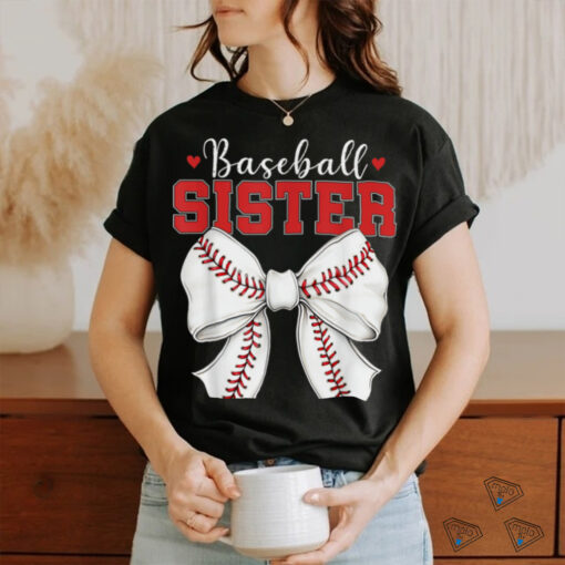 Baseball Sister Vintage Sport Lover Sister Mothers Day T Shirt