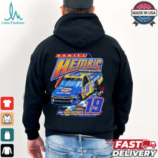Bolting to the Finish Daniel Hemric NAPA Racing No 19 t shirt