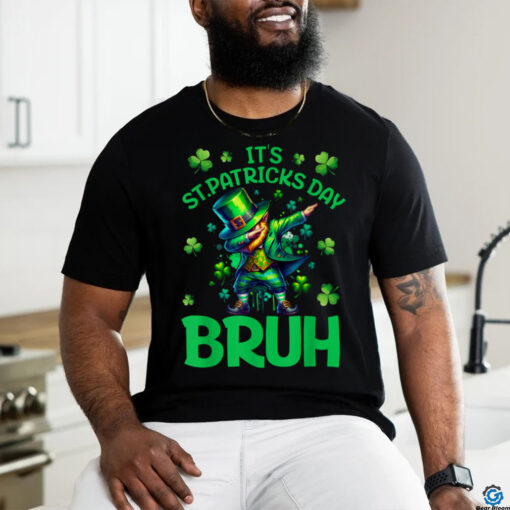 Bruh St Patricks Day Boys Kids Saint Patricks Day Leprechaun T Shirt