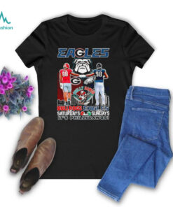 Bulldogs On Saturdays Eagles On Sundays It’s Phillydawgs city skyline shirt