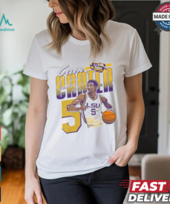 Cam Carter #5 LSU Tigers Basketball signature shirt