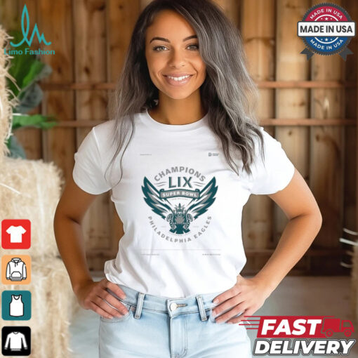 Champions Lix Super Bowl New Orleans 2017 2024 2x Super Bowl Champs Philadelphia Eagles Eagle Mascot Shirt