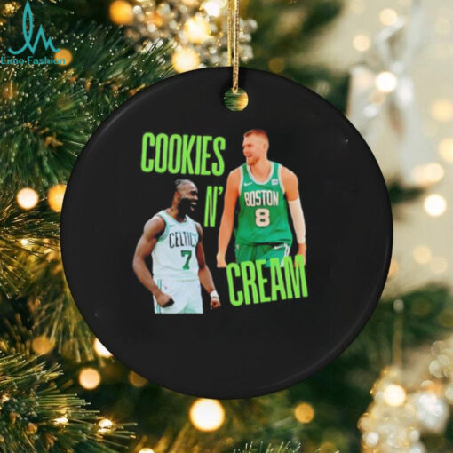 Cookies and Cream Jaylen Brown and Kristaps Porzingis Boston Celtics shirt