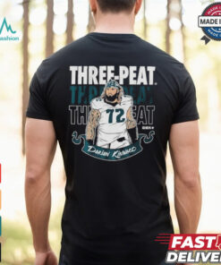 Darian Kinnard Three Peat Philadelphia Eagles Philly T shirt