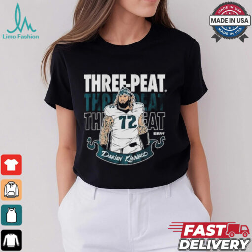 Darian Kinnard Three Peat Philadelphia Eagles Philly T shirt
