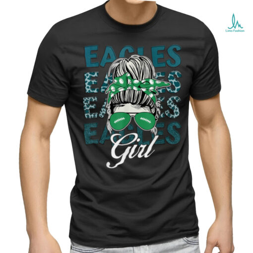 Eagles Girl Messy Bun For Men Women Girls Boys Kids T Shirt