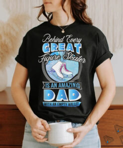 Figure Skating Dad Proud Ice Skater Father Supporter Skate Shirt