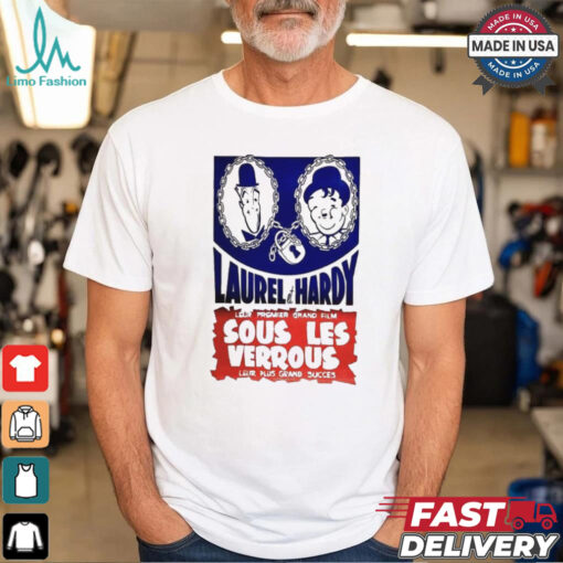 Galrie Laurel And Hardy Sous Les Verrous Leur Plus Grand Succes 2025 Vintage Movie T Shirt