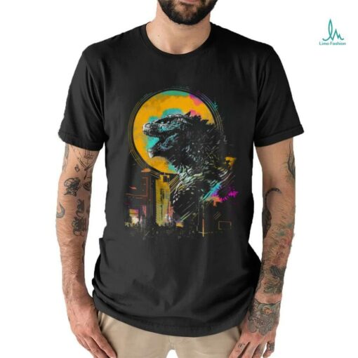 Godzilla Neon City Kaiju in the Cityscape Shirt