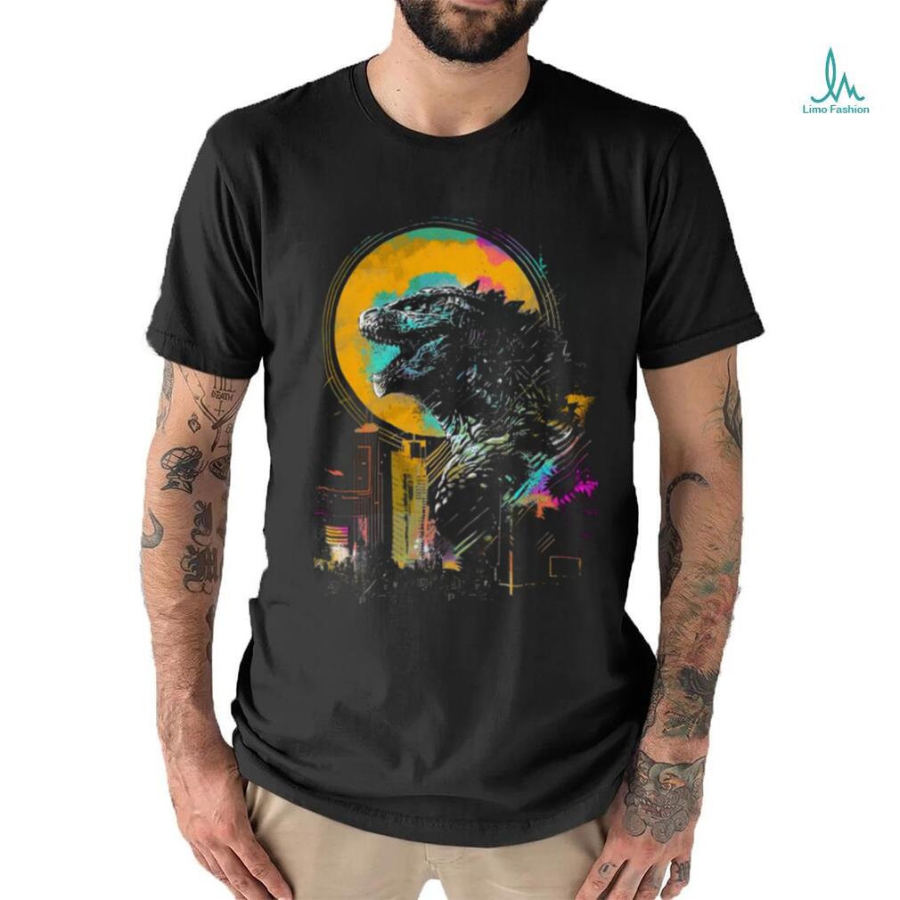 Godzilla Neon City Kaiju in the Cityscape Shirt Godzilla Neon City Kaiju in the Cityscape Shirt