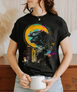 Godzilla Neon City Kaiju in the Cityscape Shirt