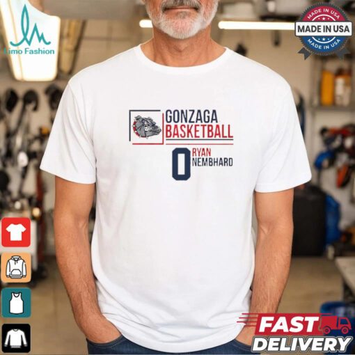Gonzaga Bulldogs basketball Ryan Nembhard 0 shirt