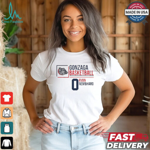 Gonzaga Bulldogs basketball Ryan Nembhard 0 shirt