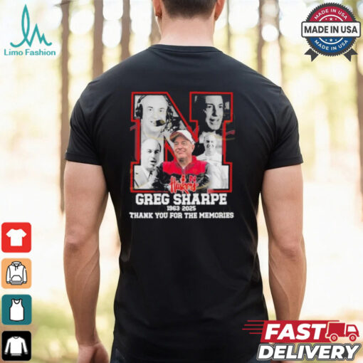Greg Sharpe Nebraska Cornhuskers 1963 2025 Thank You For The Memories T shirts