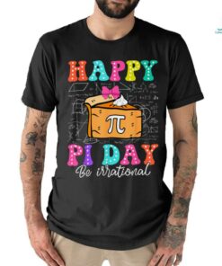 Happy Pi Day Funny Math Coach Teacher Pi Day Coquette Bow T Shirt