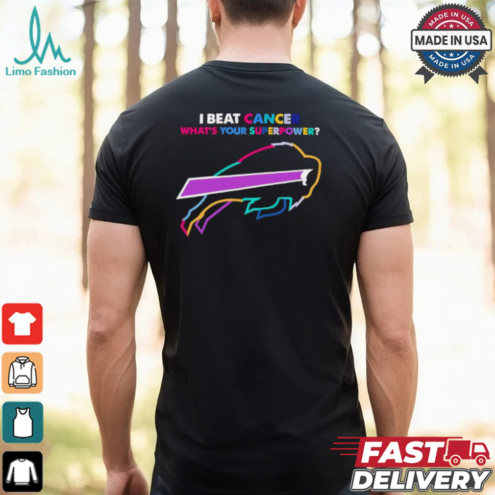 I beat cancer what’s your superpower Buffalo Bills shirt I beat cancer what’s your superpower Buffalo Bills shirt