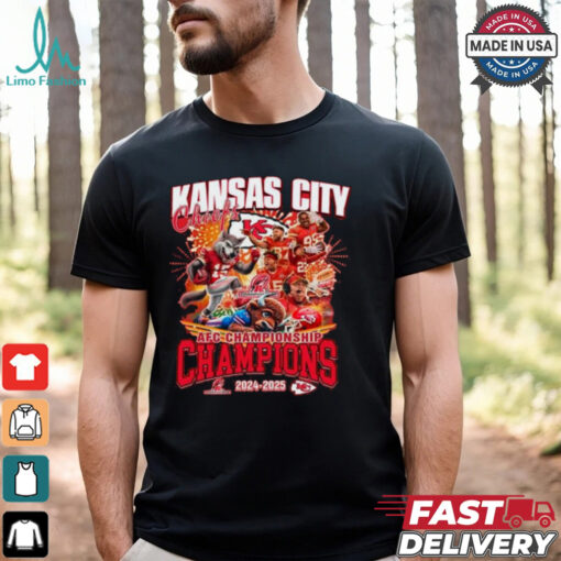 Kansas City Chiefs AFC Championships 2024 2025 Champions Shirt