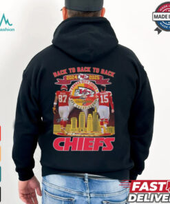 Kansas City Chiefs Back To Back To Back 2024 2025 Super Bowl Champions Signatures T Shirt