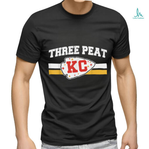Kansas Sunday Game Day Retro 3 Peat Champ T Shirt