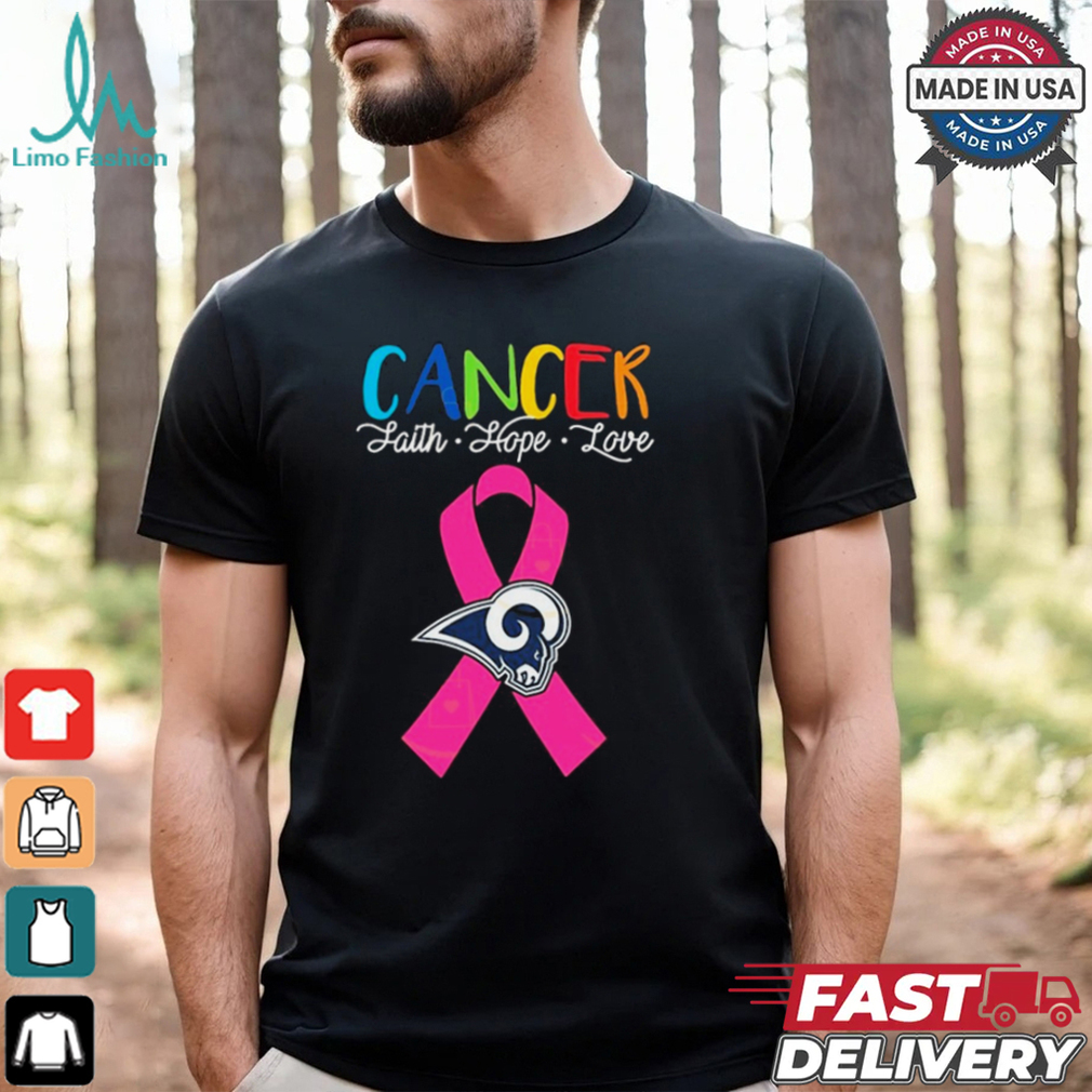Los Angeles Rams Cancer Faith – Hope – Love Logo Shirt Los Angeles Rams Cancer Faith – Hope – Love Logo Shirt