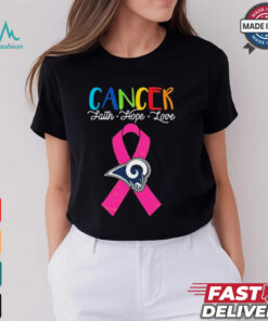 Los Angeles Rams Cancer Faith – Hope – Love Logo Shirt