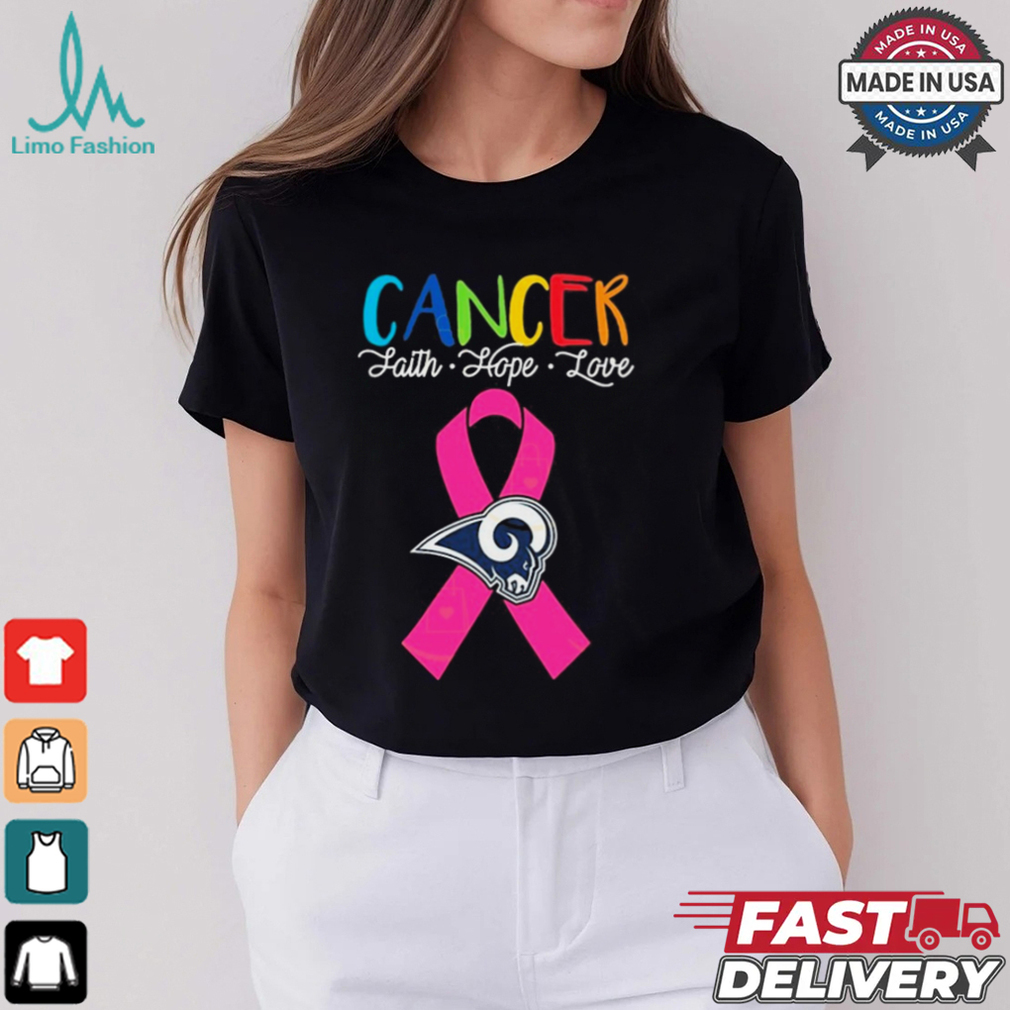 Los Angeles Rams Cancer Faith – Hope – Love Logo Shirt Los Angeles Rams Cancer Faith – Hope – Love Logo Shirt