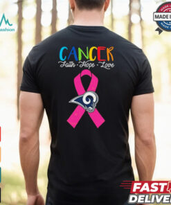 Los Angeles Rams Cancer Faith – Hope – Love Logo Shirt
