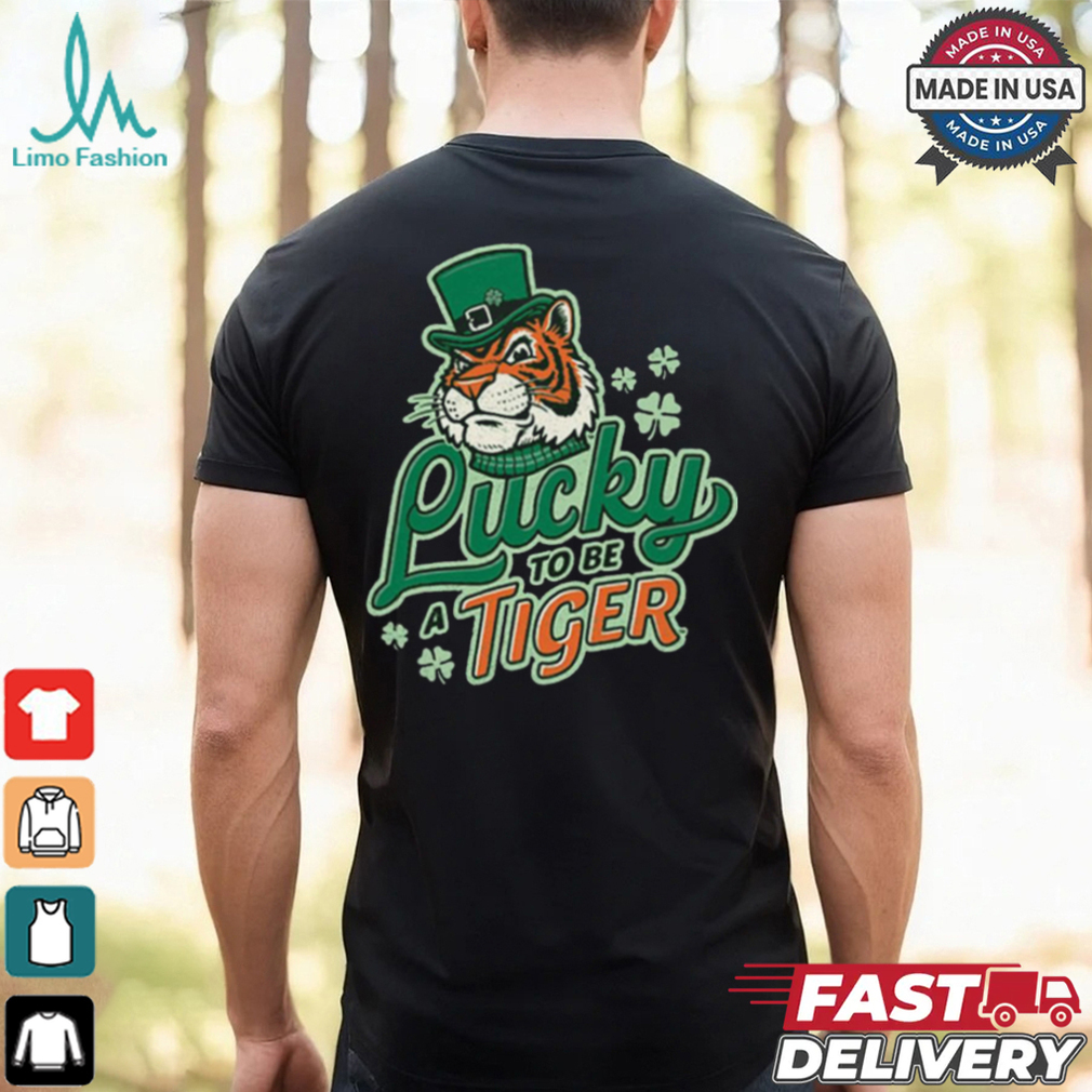 Lucky to Be a Tiger Saint Patrick’s Day Tiger Town Graphics t shirt Lucky to Be a Tiger Saint Patrick’s Day Tiger Town Graphics t shirt
