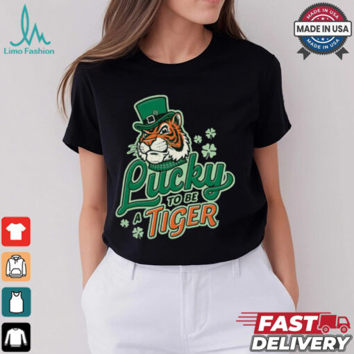Lucky to Be a Tiger Saint Patrick’s Day Tiger Town Graphics t shirt