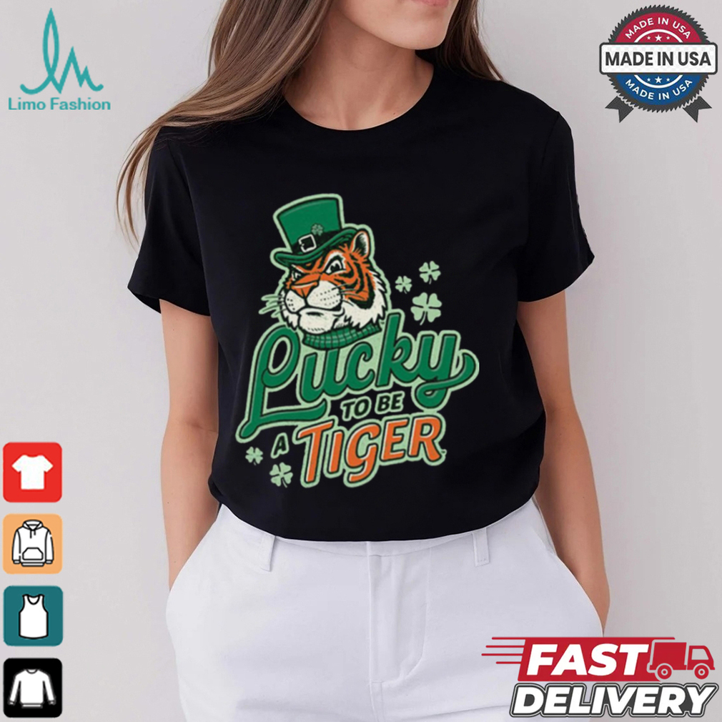 Lucky to Be a Tiger Saint Patrick’s Day Tiger Town Graphics t shirt Lucky to Be a Tiger Saint Patrick’s Day Tiger Town Graphics t shirt