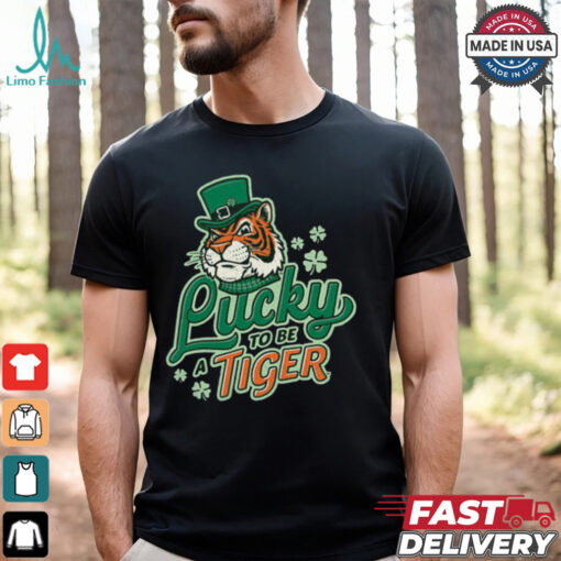 Lucky to Be a Tiger Saint Patrick’s Day Tiger Town Graphics t shirt