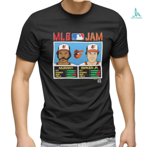 MLB Jam Orioles Murray And Ripken Jr Baltimore Orioles caricature shirt