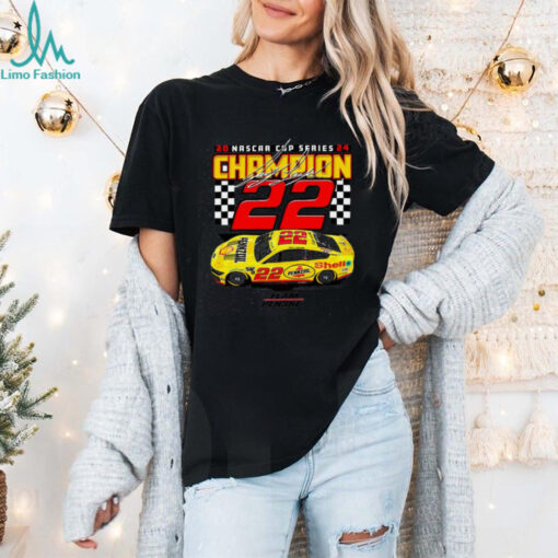 Men's Team Penske Gray Joey Logano 2024 NASCAR Cup Series Champion Car T Shirt