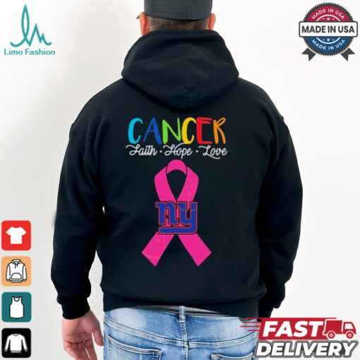 New York Giants Cancer Faith – Hope – Love Logo Shirt