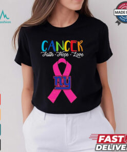 New York Giants Cancer Faith – Hope – Love Logo Shirt