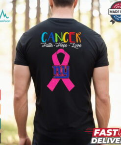 New York Giants Cancer Faith – Hope – Love Logo Shirt