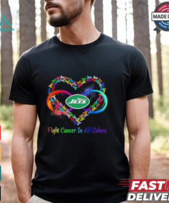 New York Jets Heart Fight Cancer in All Colors shirt