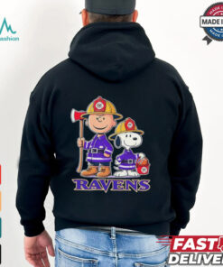 Peanuts firefighters Baltimore Ravens shirt