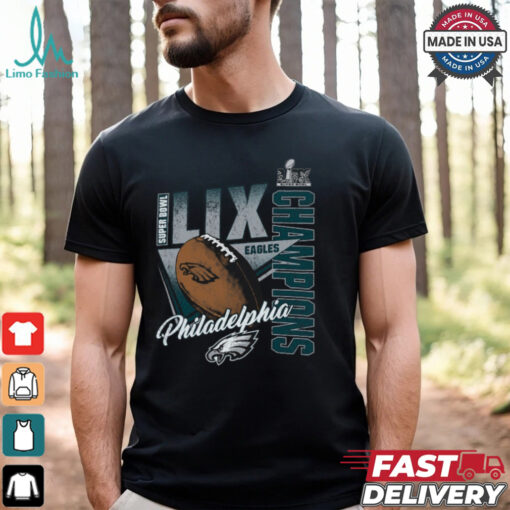 Philadelphia Eagles Fanatics Youth Super Bowl LIX Champions Own the Moment Tri Blend T Shirt