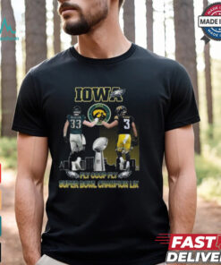 Philadelphia Eagles Iowa Hawkeyes DeJean Fly Coop Fly Super Bowl Champions LIX T Shirt