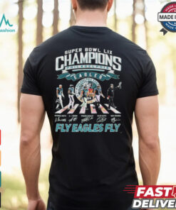 Philadelphia Eagles NFL Super Bowl LIX Champions 2025 Fly Eagles Fly Signatures T Shirt
