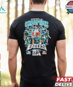 Philadelphia Eagles Philly Champions 2X Super Bowl LII Lix 2025 T shirt