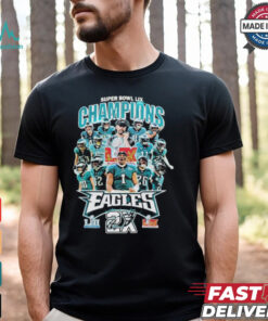 Philadelphia Eagles Philly Champions 2X Super Bowl LII Lix 2025 T shirt