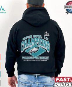 Philadelphia Eagles Super Bowl LIX Champions Historic Win Logo T Shirt